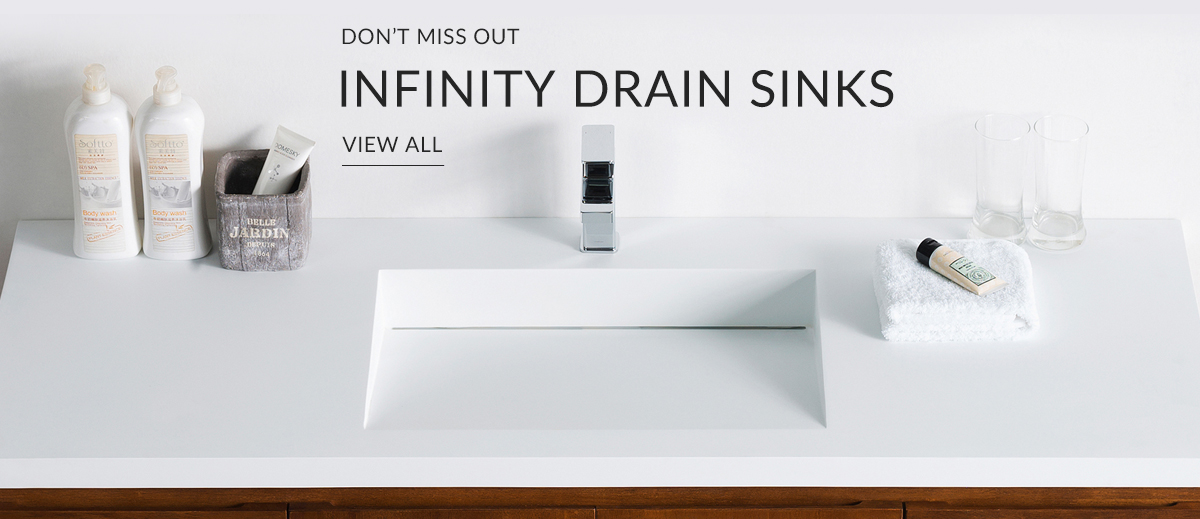 Infinity drain sinks